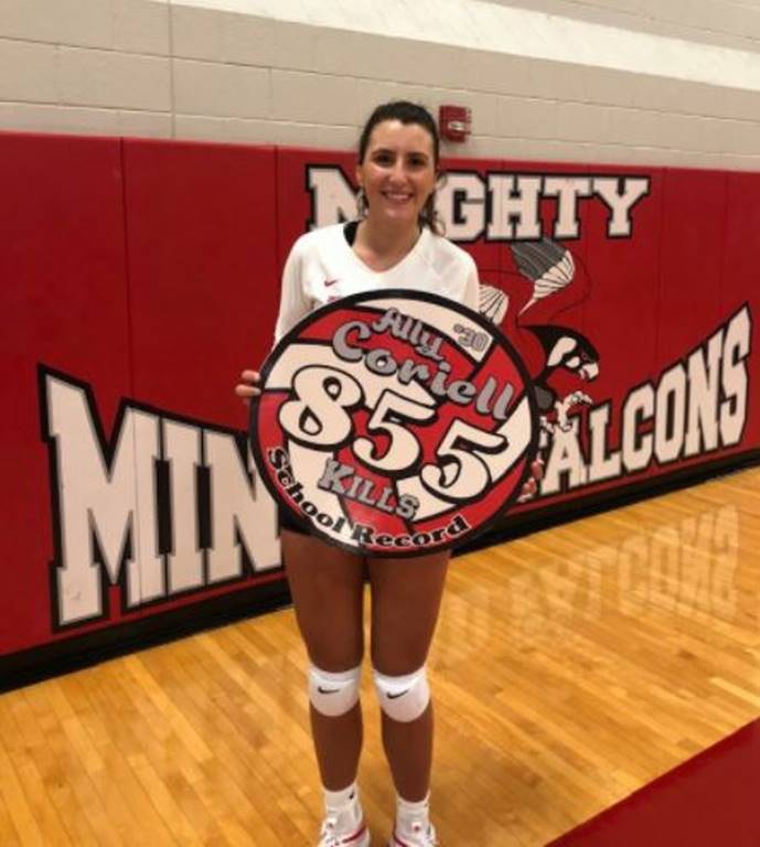 Ally Coriell Sets School Record with 855 Career Kills